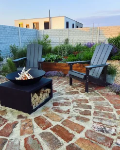 Sedia da giardino ADIRONDACK Grigio scuro