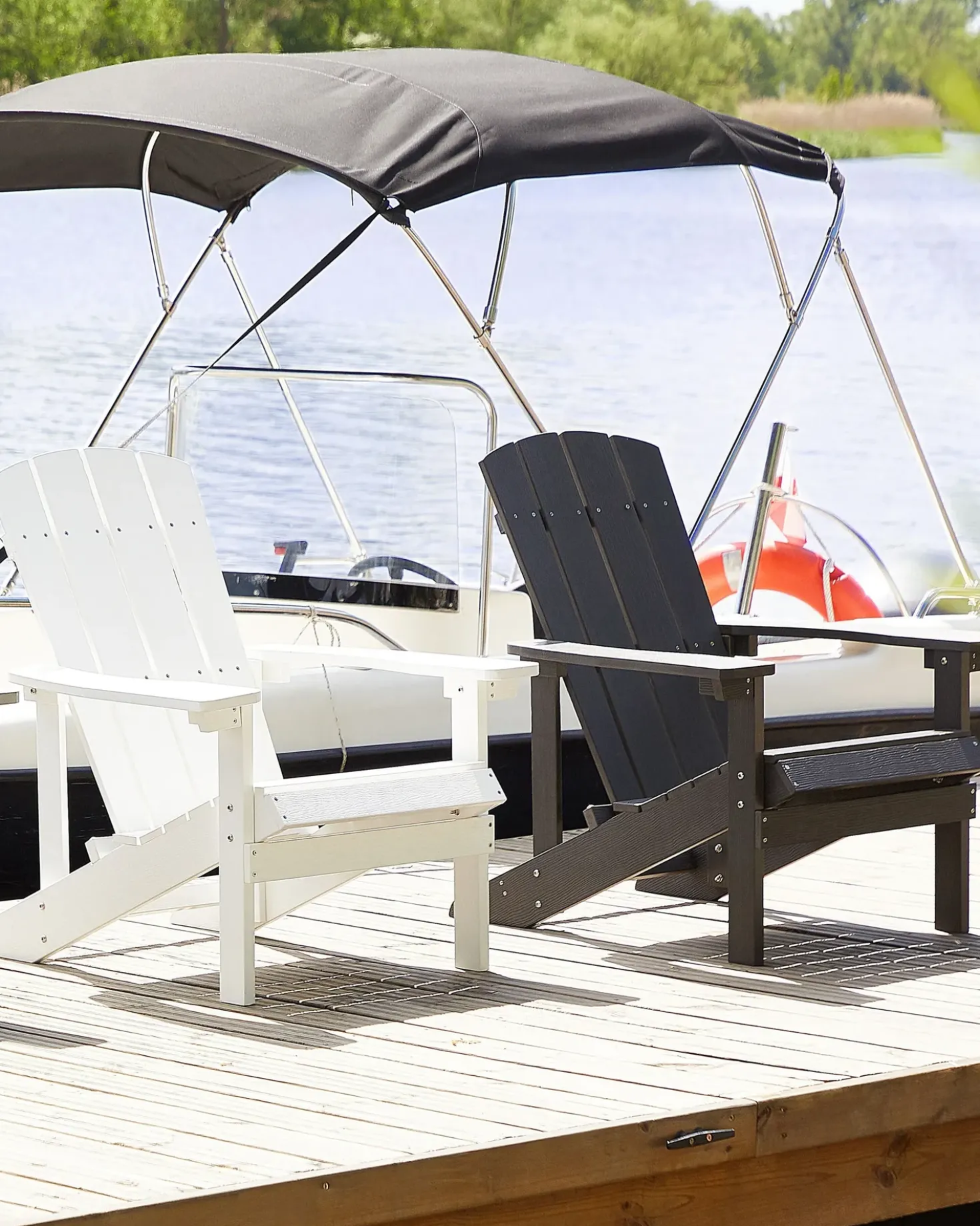 Sedia da giardino ADIRONDACK Grigio scuro