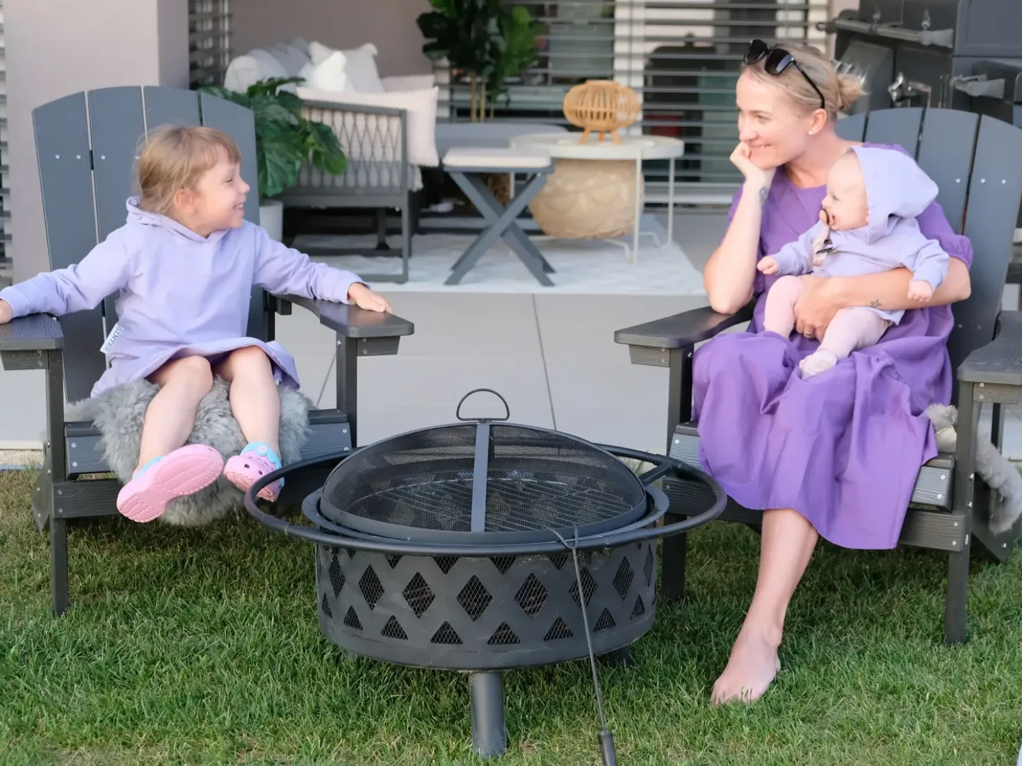 Sedia da giardino ADIRONDACK Grigio scuro