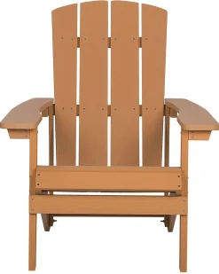 Sedia da giardino ADIRONDACK con poggiapiedi Marrone