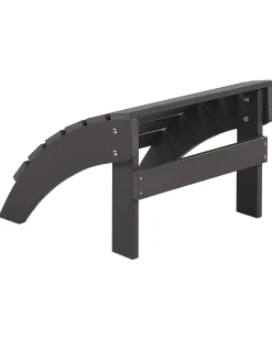 Sedia da giardino ADIRONDACK con poggiapiedi Grigio scuro