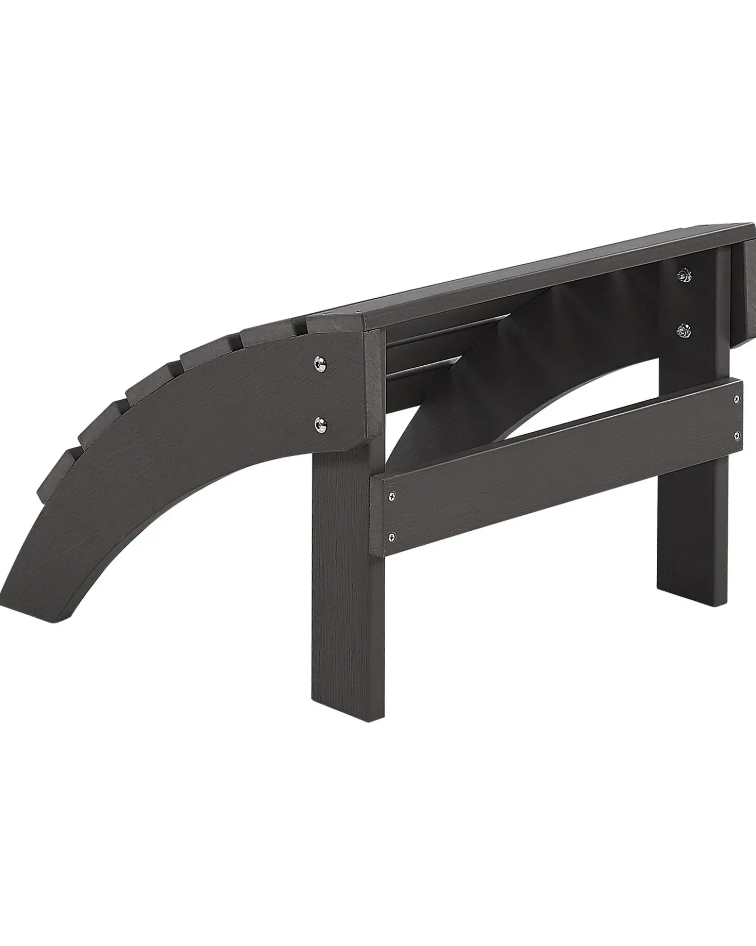 Sedia da giardino ADIRONDACK con poggiapiedi Grigio scuro