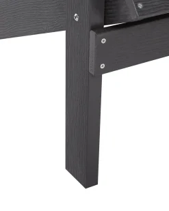 Sedia da giardino ADIRONDACK con poggiapiedi Grigio scuro