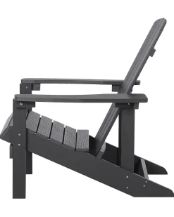 Sedia da giardino ADIRONDACK con poggiapiedi Grigio scuro