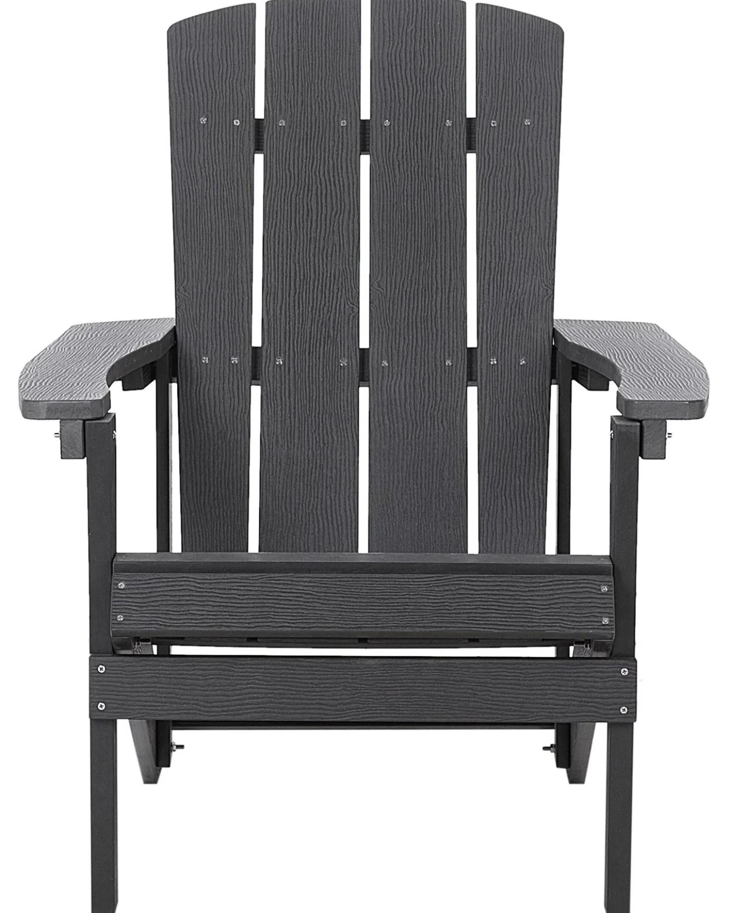 Sedia da giardino ADIRONDACK con poggiapiedi Grigio scuro