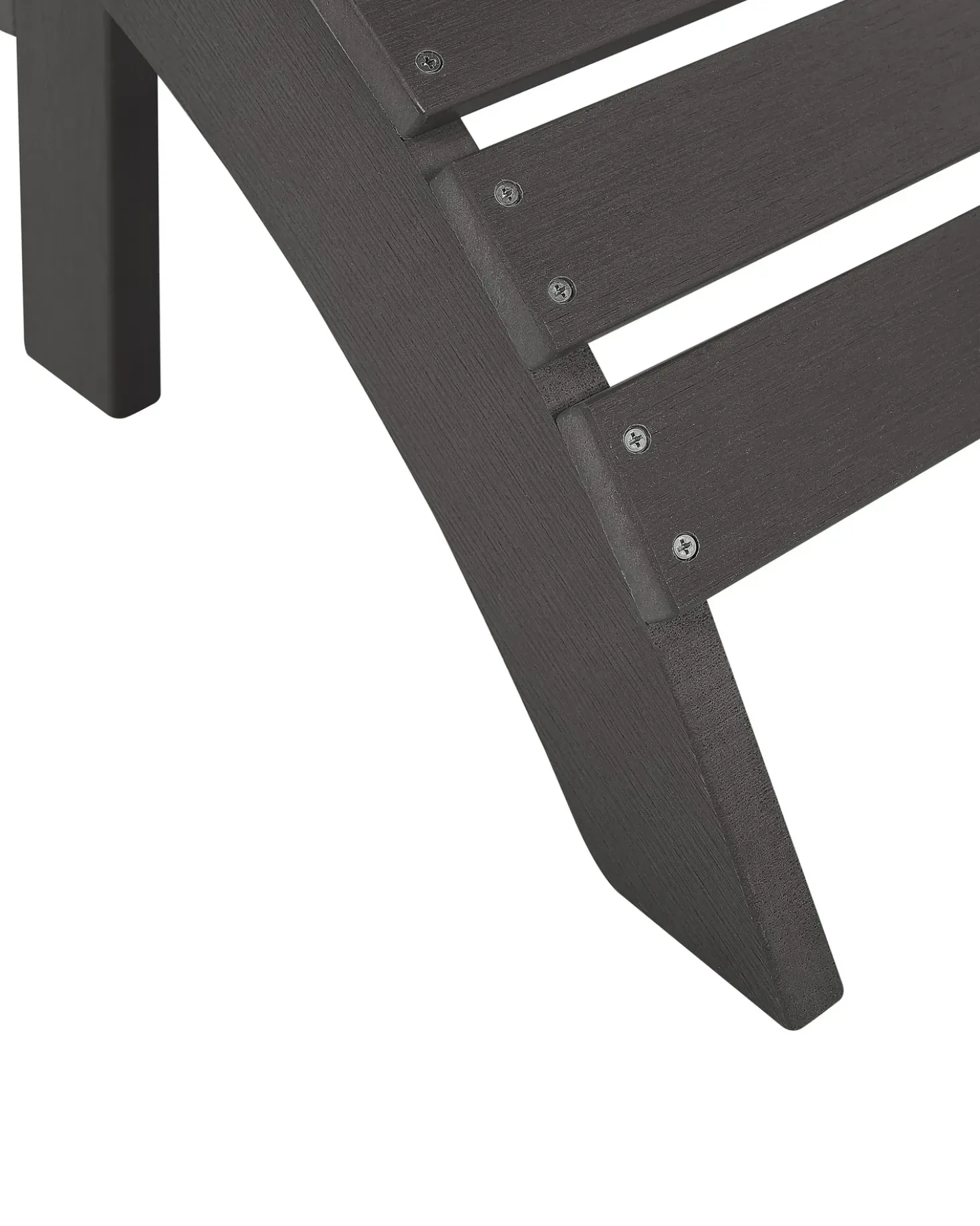 Sedia da giardino ADIRONDACK con poggiapiedi Grigio scuro