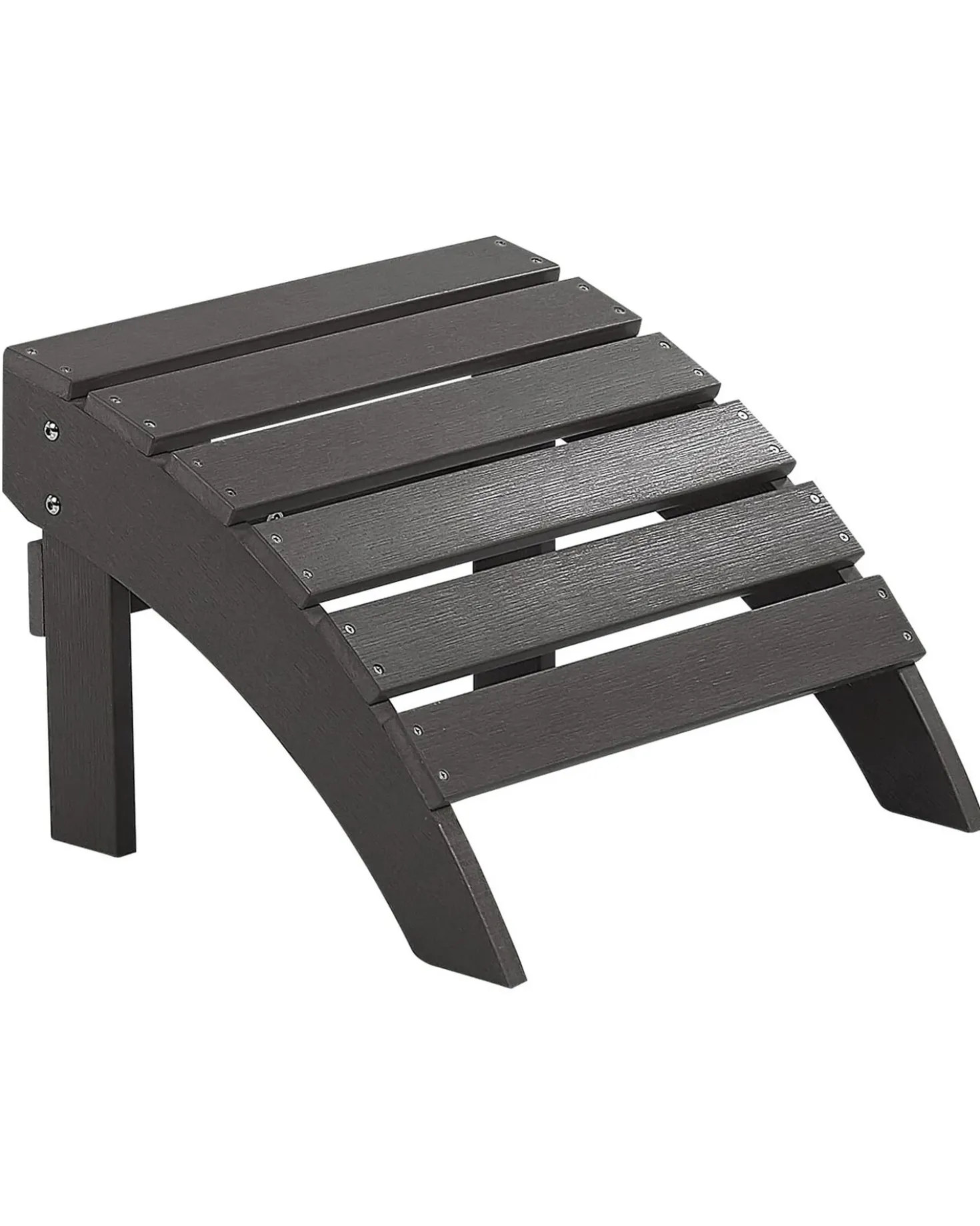 Sedia da giardino ADIRONDACK con poggiapiedi Grigio scuro
