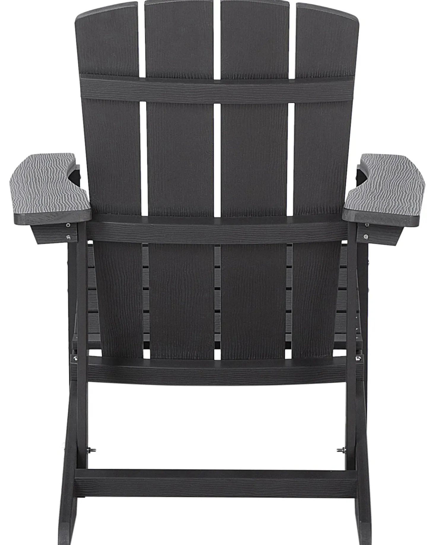 Sedia da giardino ADIRONDACK con poggiapiedi Grigio scuro