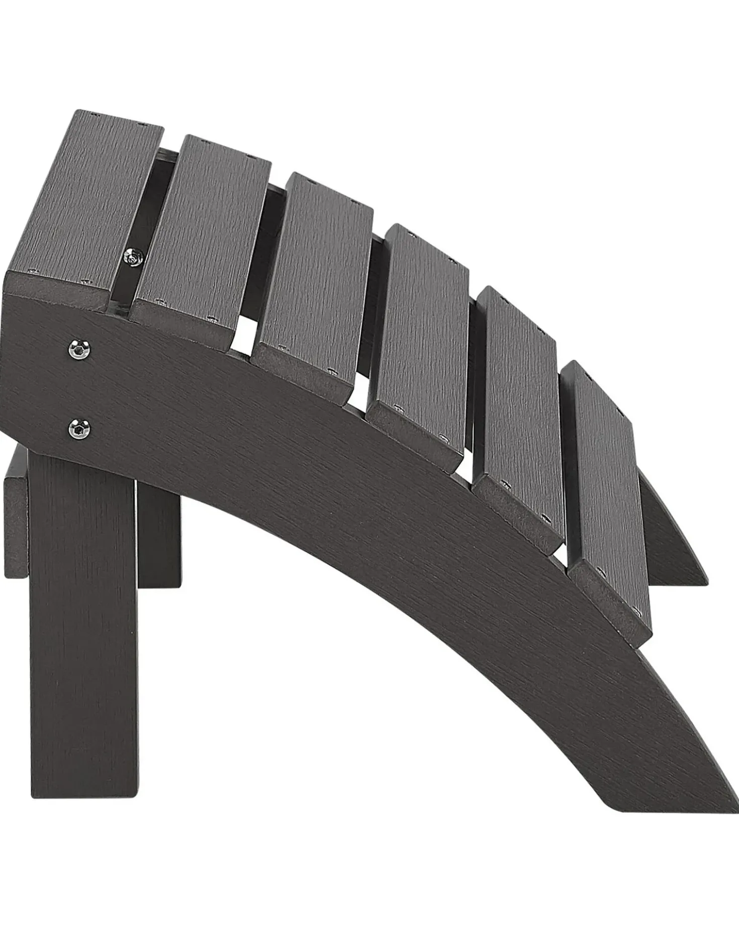 Sedia da giardino ADIRONDACK con poggiapiedi Grigio scuro