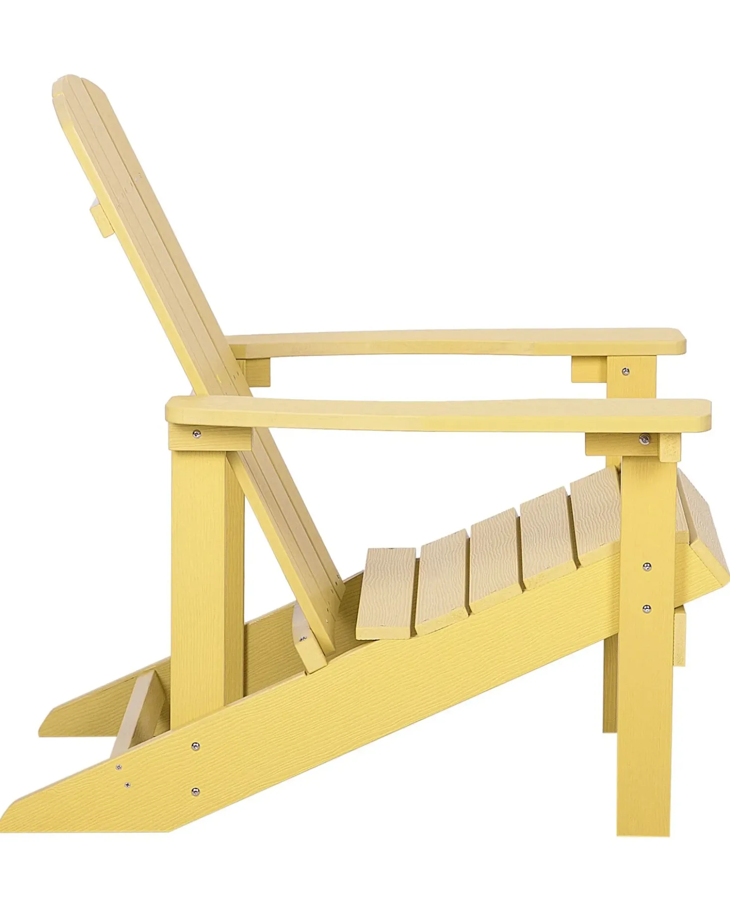 Sedia da giardino ADIRONDACK con poggiapiedi Giallo