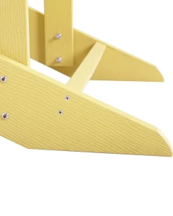 Sedia da giardino ADIRONDACK con poggiapiedi Giallo
