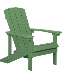 Sedia da giardino ADIRONDACK con poggiapiedi Verde