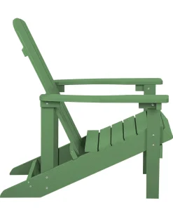 Sedia da giardino ADIRONDACK con poggiapiedi Verde