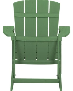 Sedia da giardino ADIRONDACK con poggiapiedi Verde