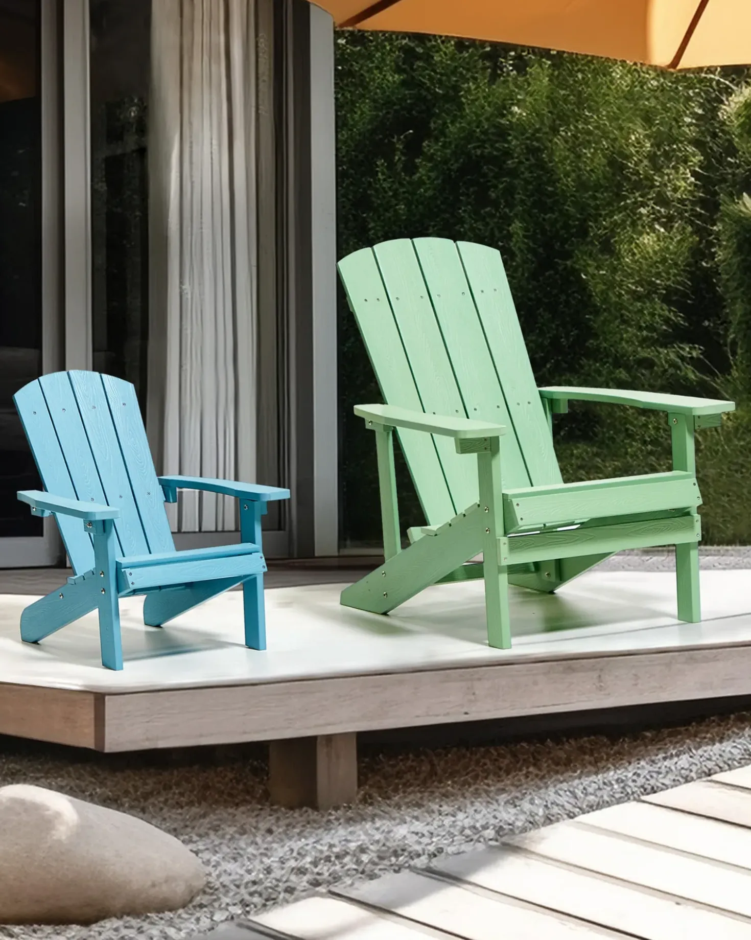 Sedia da giardino ADIRONDACK Verde chiaro