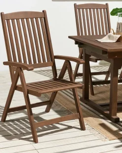 Sedia da giardino AMANTEA Legno d'acacia Marrone scuro
