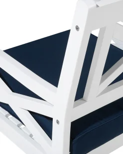 Sedia da giardino BALTIC Legno d'acacia Blu marino