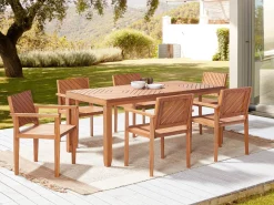 Sedia da giardino BARATTI Legno d'acacia Marrone