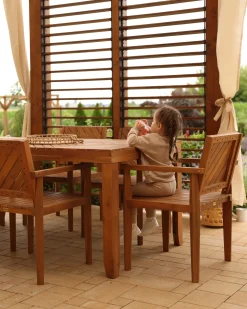 Sedia da giardino BARATTI Legno d'acacia Marrone
