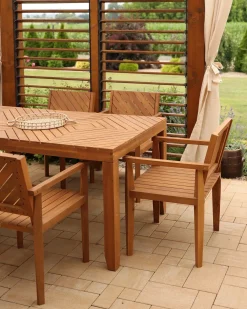 Sedia da giardino BARATTI Legno d'acacia Marrone