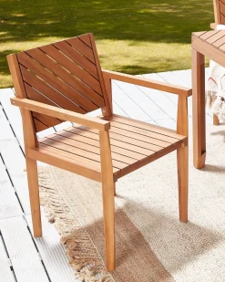Sedia da giardino BARATTI Legno d'acacia Marrone