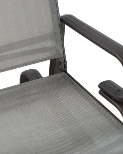 Sedia da giardino BORGIO Metallo Marrone/Grigio