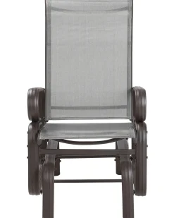 Sedia da giardino BORGIO Metallo Marrone/Grigio