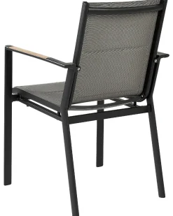 Sedia da giardino BUSSETO Metallo Nero