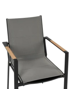 Sedia da giardino BUSSETO Metallo Nero