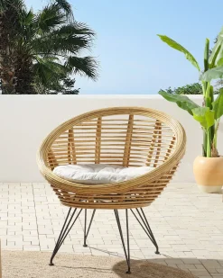 Sedia da giardino MARATEA Rattan Naturale