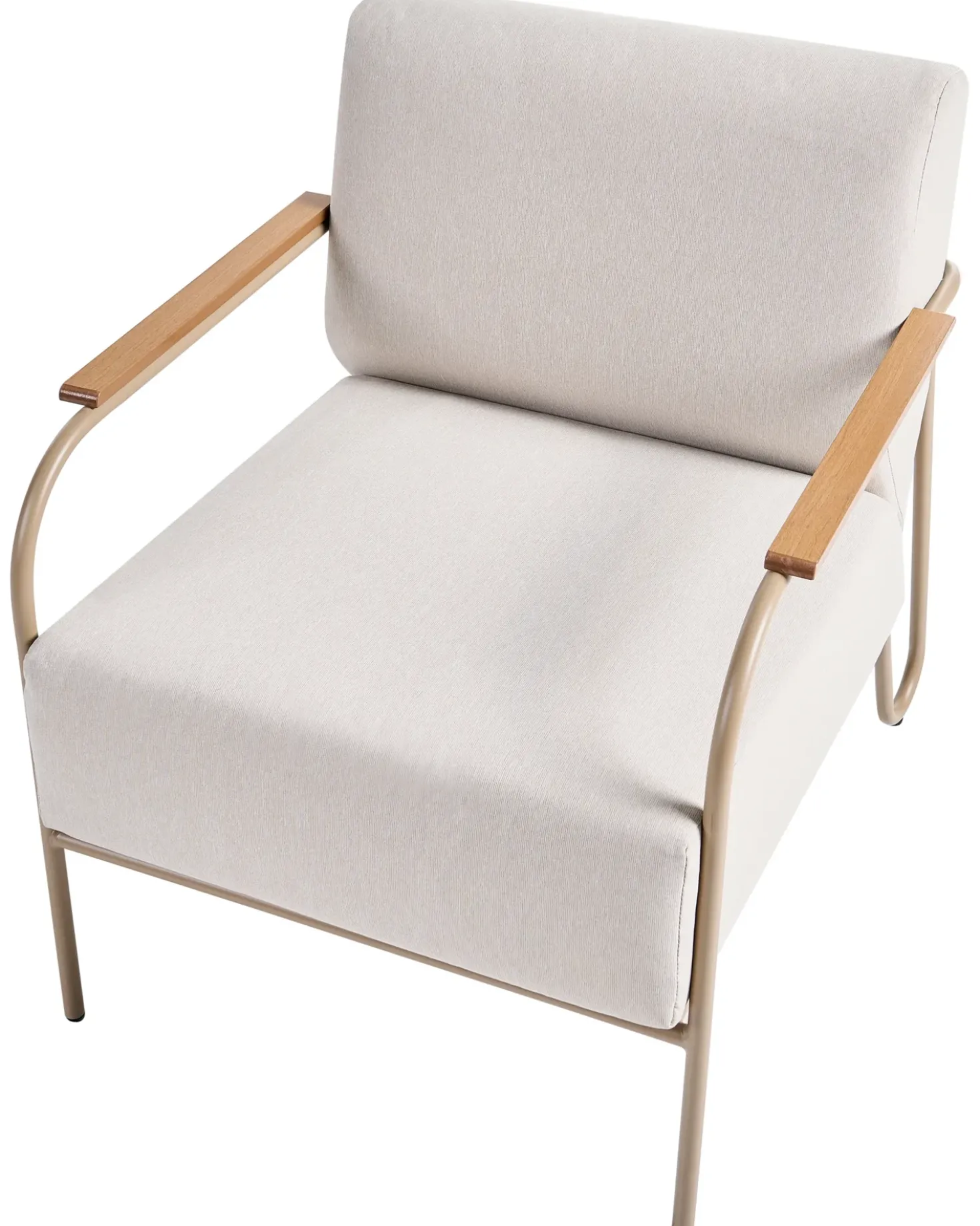 Sedia da giardino NIMIS con ottomana Beige chiaro