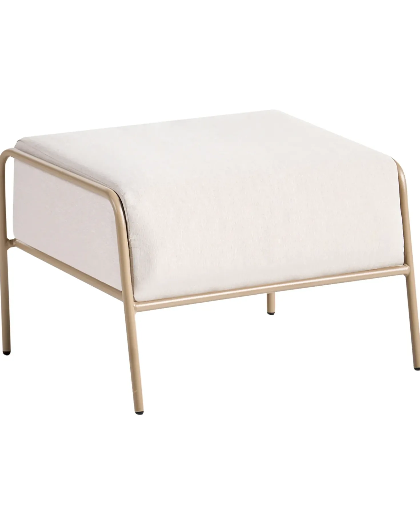 Sedia da giardino NIMIS con ottomana Beige chiaro