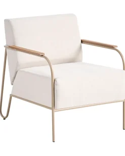 Sedia da giardino NIMIS con ottomana Beige chiaro