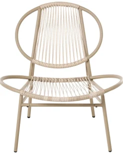 Sedia da giardino OVARO Rattan sintetico (PE) Beige