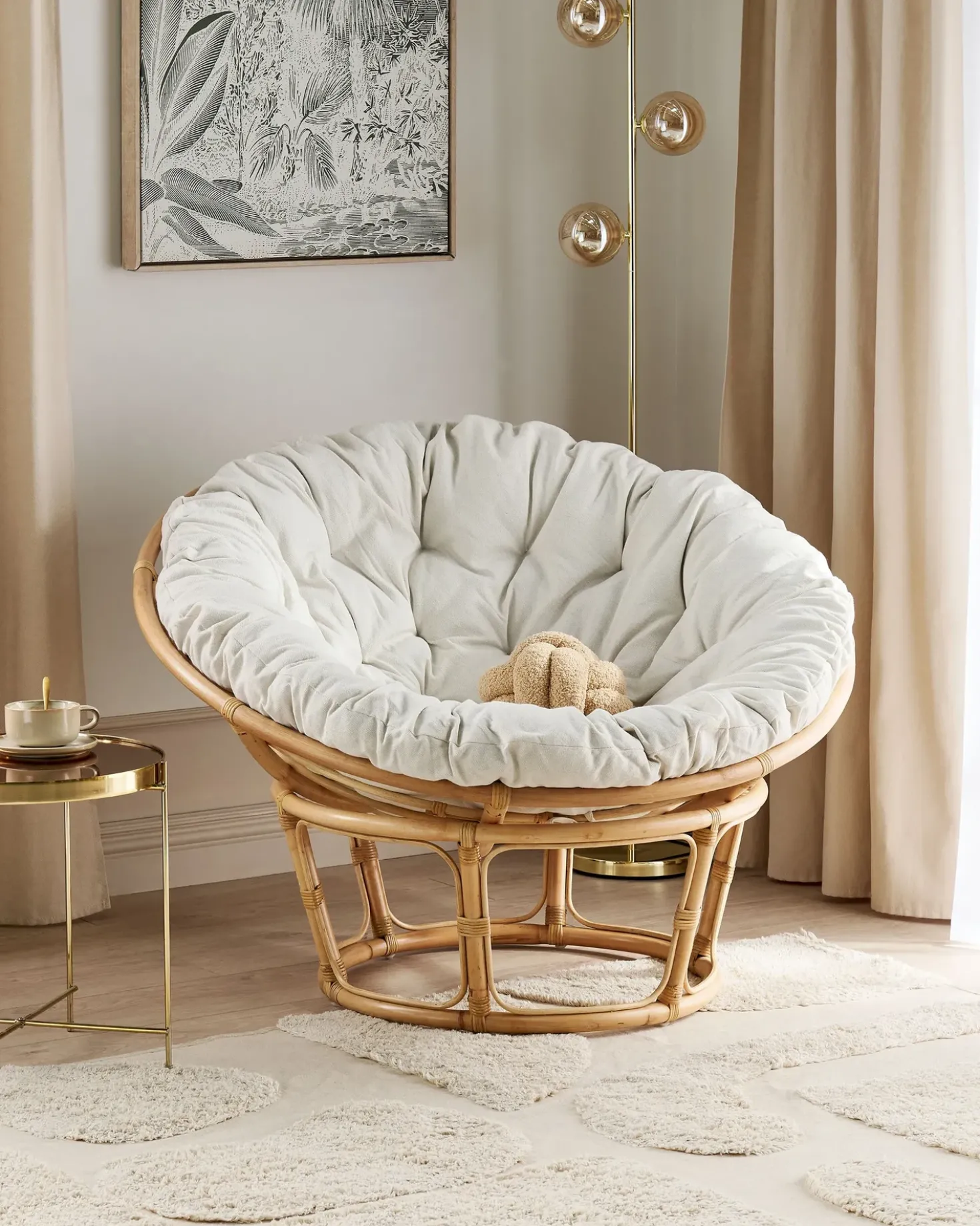 Sedia da giardino SALVO Rattan Naturale
