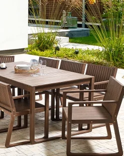 Sedia da giardino SASSARI Legno d'acacia Marrone scuro
