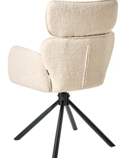 Sedia da pranzo ALENE Bouclé Beige chiaro