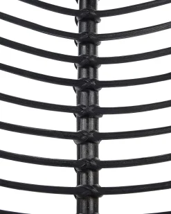 Sedia da pranzo CANORA Rattan Nero