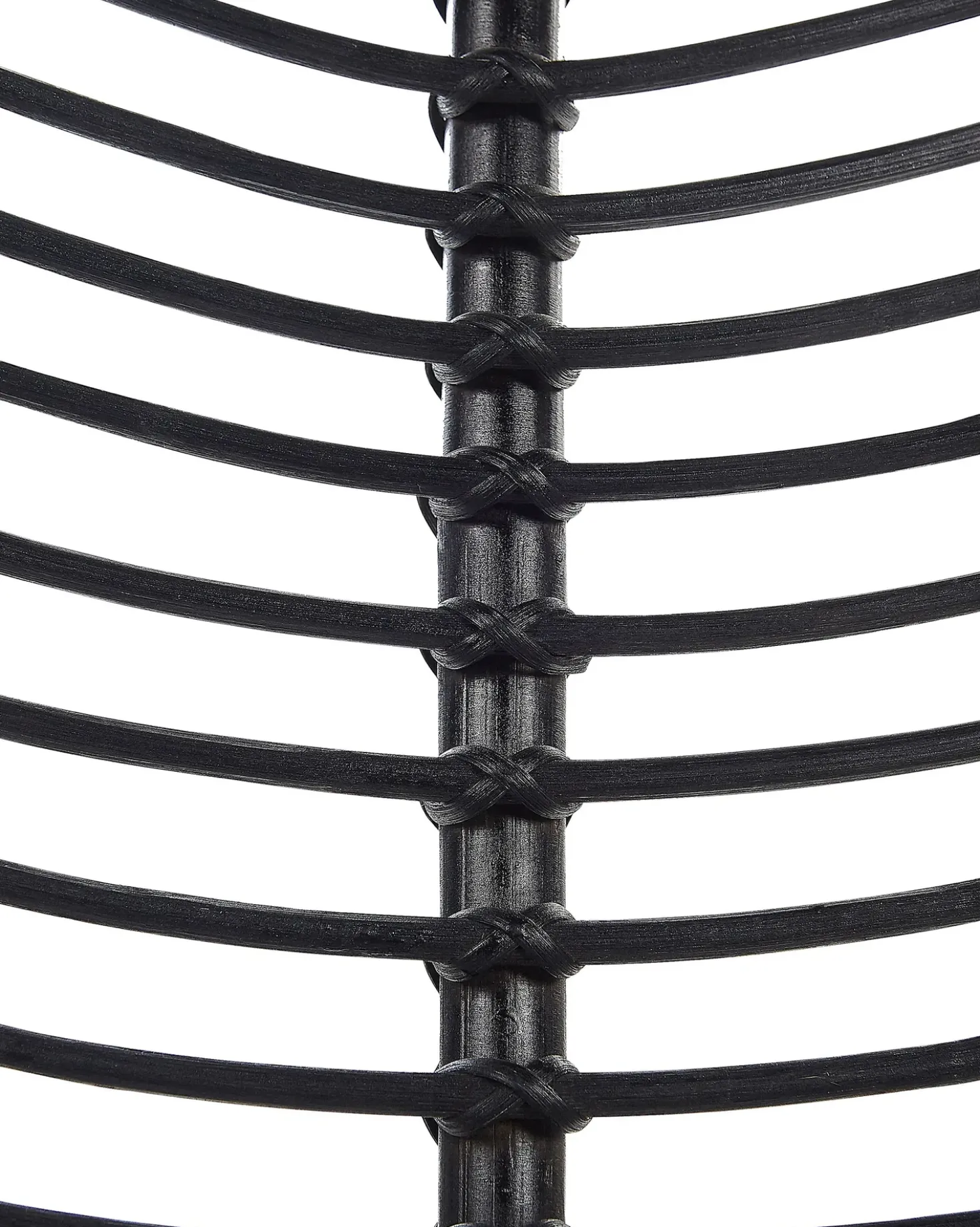 Sedia da pranzo CANORA Rattan Nero