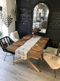 Sedia da pranzo CANORA Rattan Nero