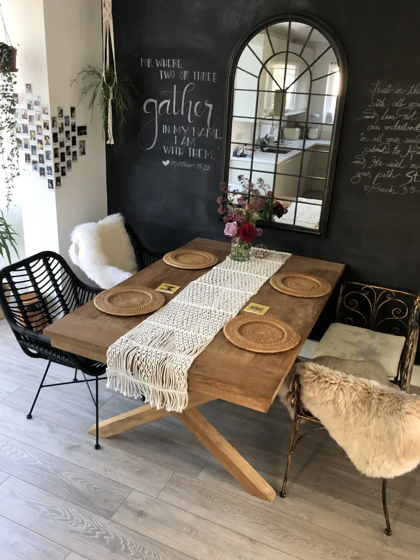 Sedia da pranzo CANORA Rattan Nero