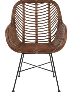 Sedia da pranzo CANORA Rattan Marrone