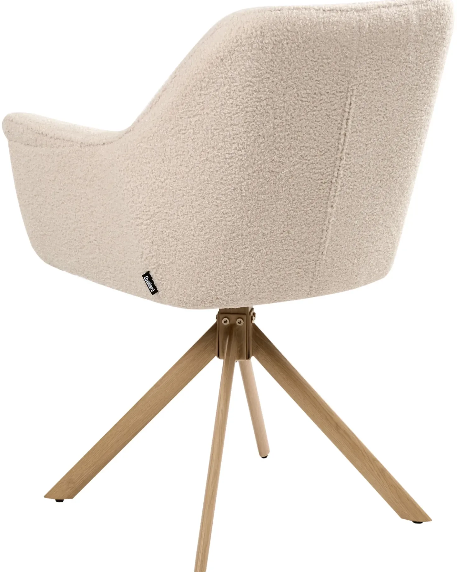 Sedia da pranzo HAYDEN Bouclé Beige chiaro