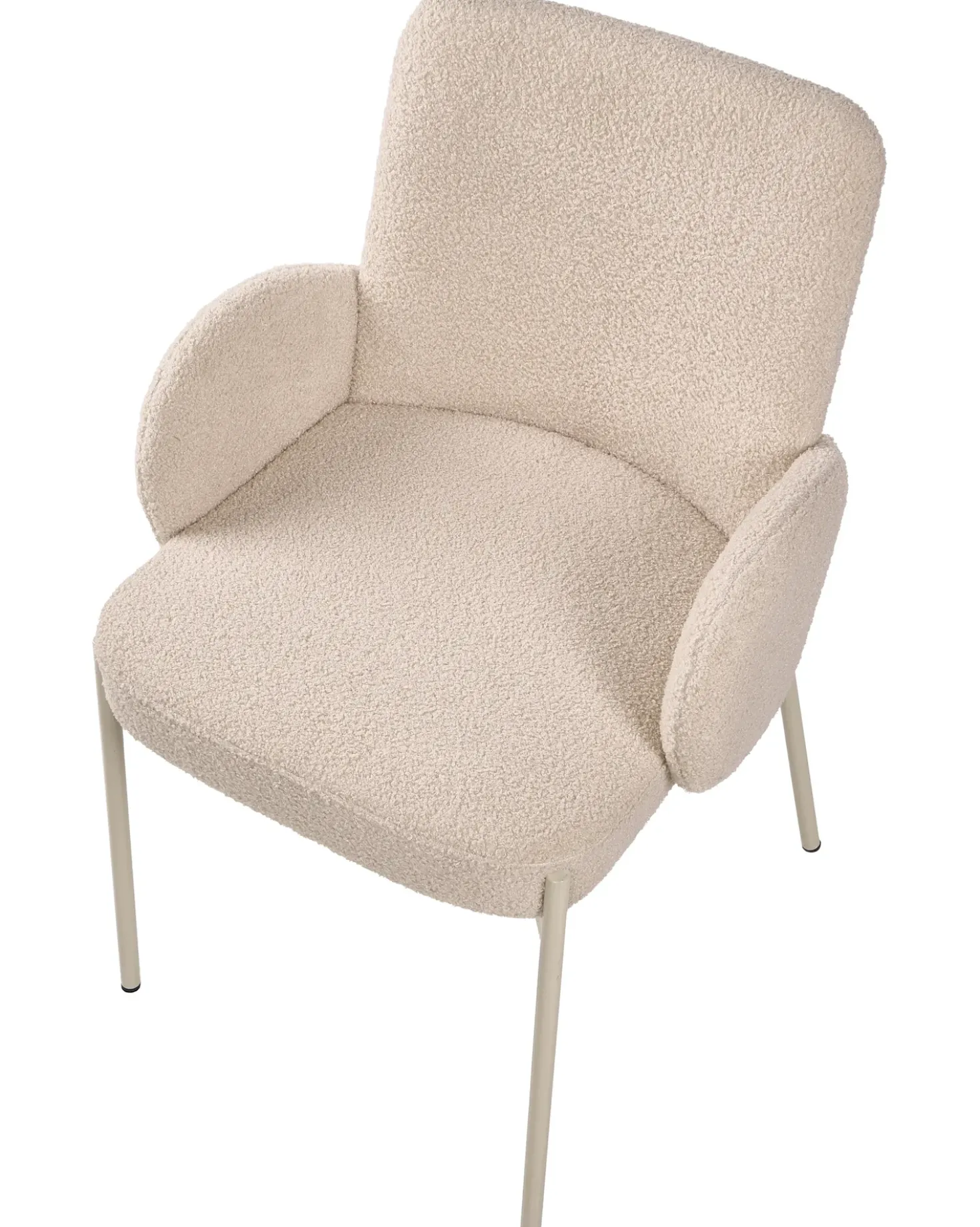 Sedia da pranzo MAGEE Bouclé Beige chiaro