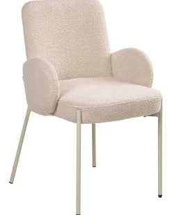 Sedia da pranzo MAGEE Bouclé Beige chiaro