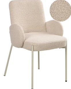 Sedia da pranzo MAGEE Bouclé Beige chiaro