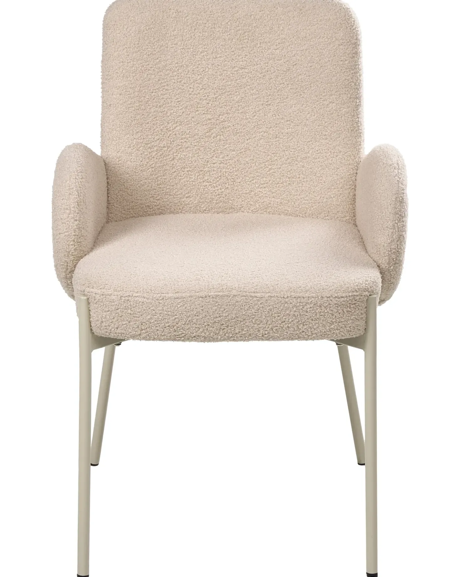 Sedia da pranzo MAGEE Bouclé Beige chiaro