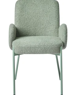 Sedia da pranzo MAGEE Bouclé Verde chiaro