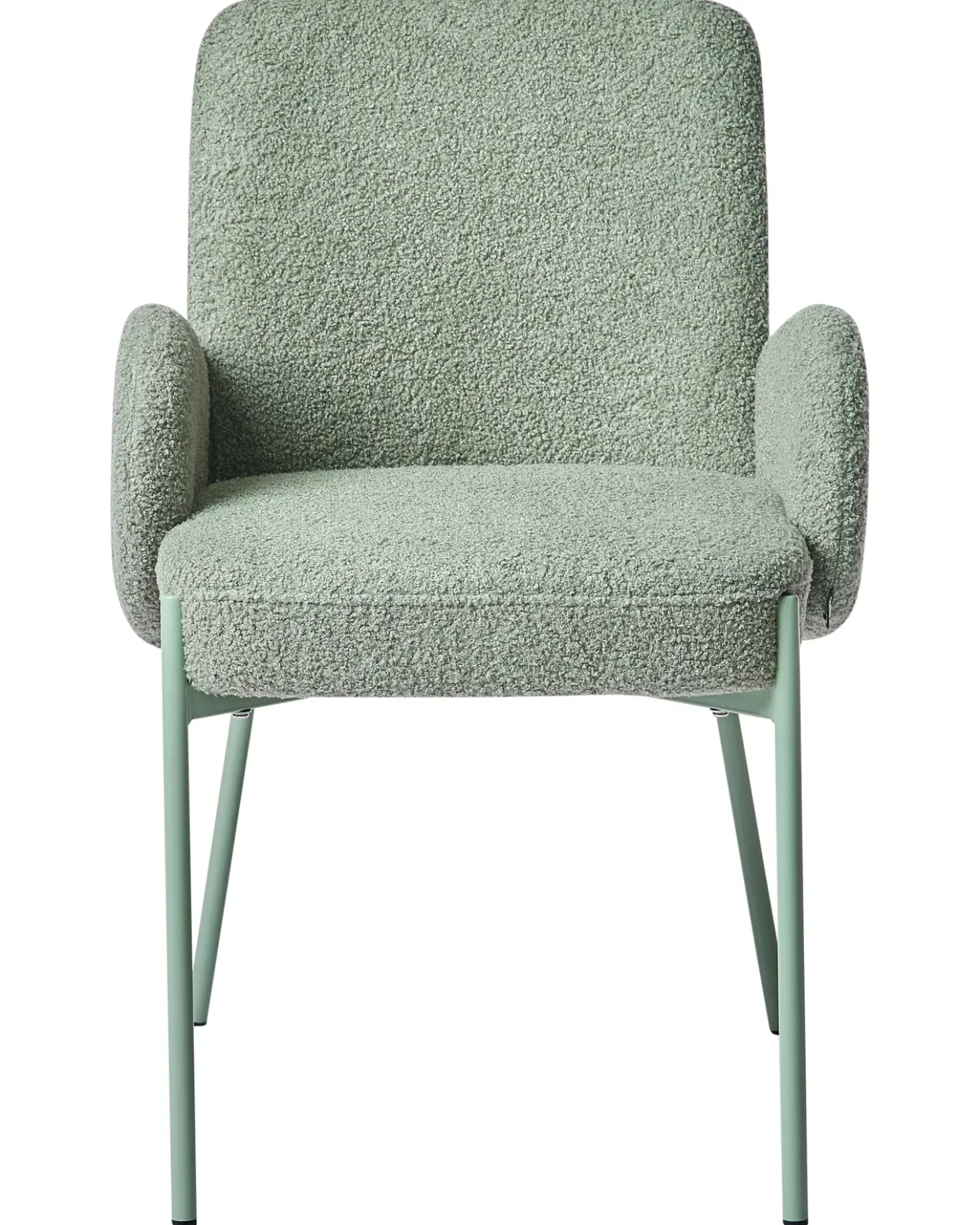 Sedia da pranzo MAGEE Bouclé Verde chiaro