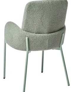 Sedia da pranzo MAGEE Bouclé Verde chiaro